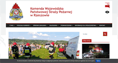 Desktop Screenshot of podkarpacie.straz.pl