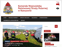 Tablet Screenshot of podkarpacie.straz.pl